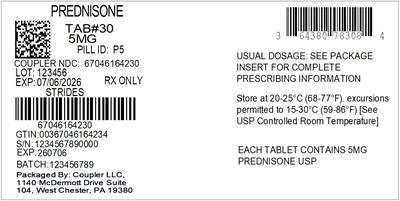 Label (64380 783 08 Prednisone 5mg 67046 1642 30)
